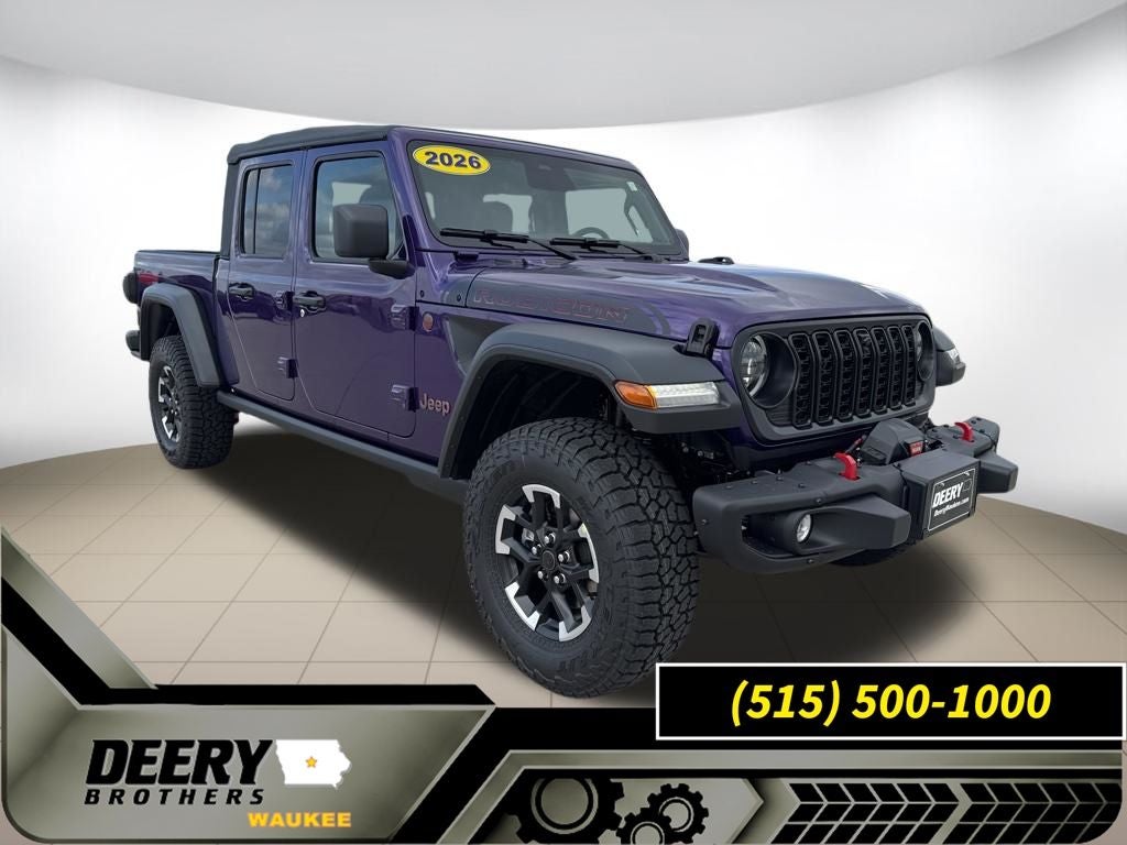 2026 Jeep Gladiator GLADIATOR SHADOW OPS 4X4 in Reign Exterior Paint — front three-quarter view