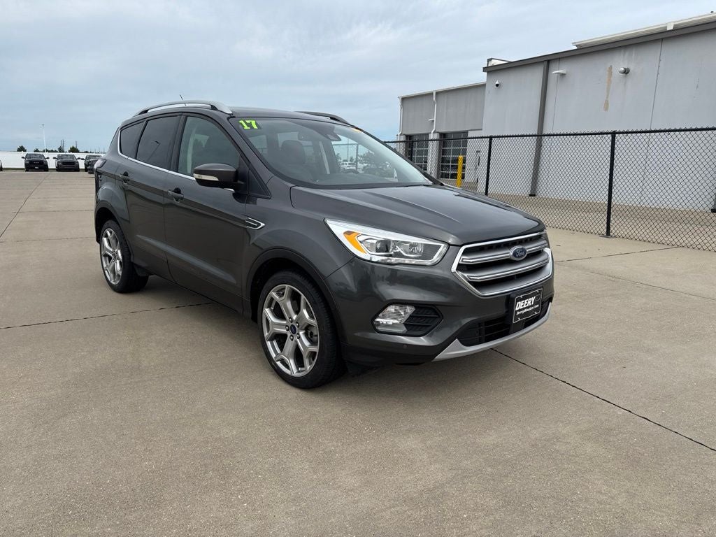 2017 Ford Escape Titanium in Magnetic — front three-quarter view