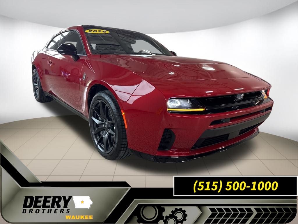 2026 Dodge Charger CHARGER SCAT PACK 2-DOOR AWD in Redeye Exterior Paint — front three-quarter view