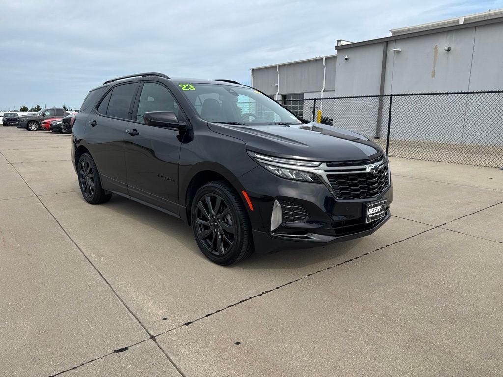 2023 Chevrolet Equinox AWD RS in Mosaic Black Metallic — front three-quarter view
