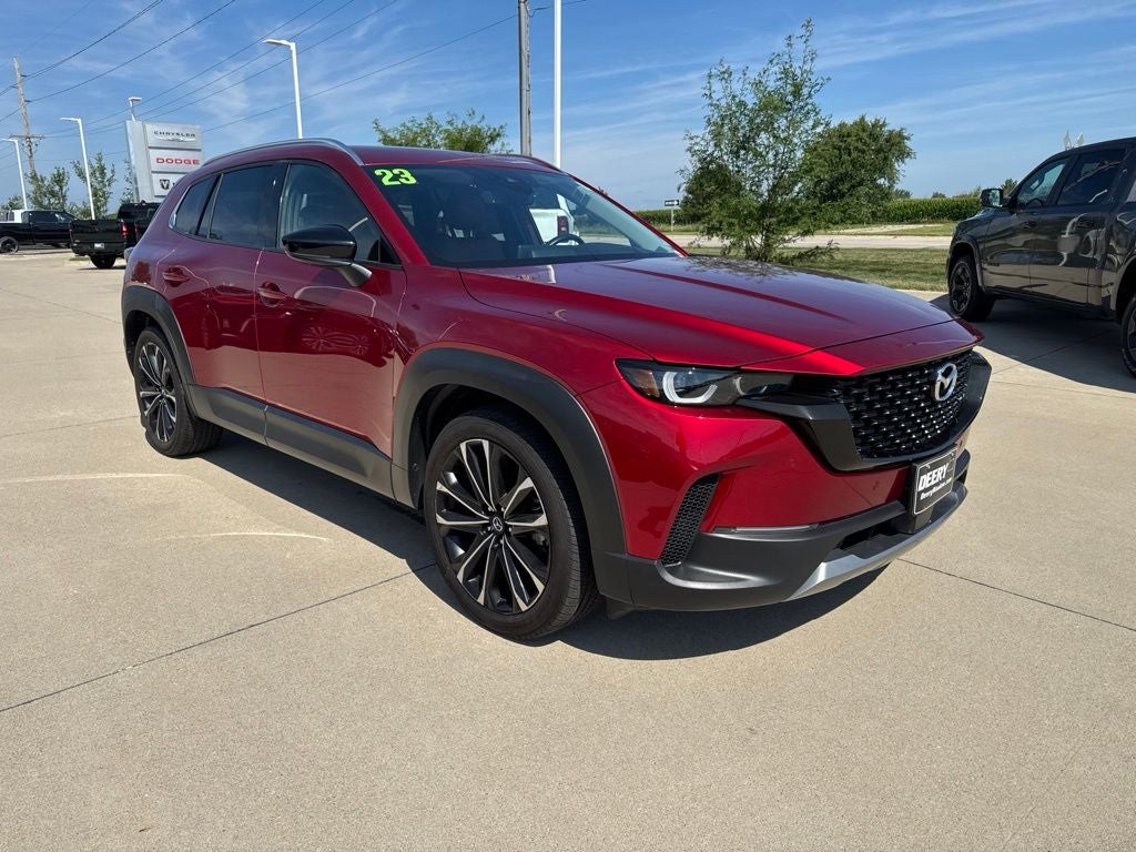 2023 Mazda Mazda CX-50 2.5 Turbo Premium Plus in Soul Red Crystal Metallic — front three-quarter view