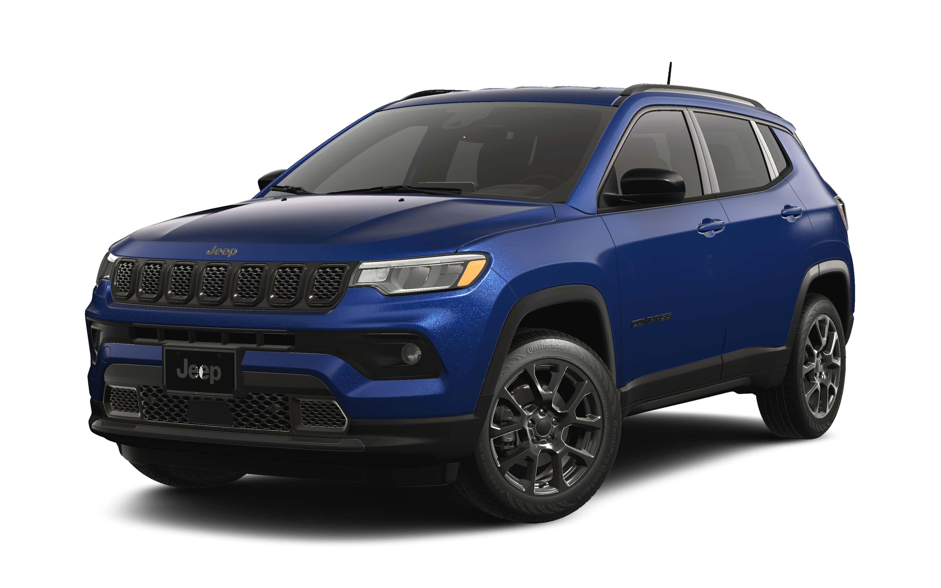 2026 Jeep Compass COMPASS LATITUDE ALTITUDE 4X4 in Fathom Blue Pearl-Coat Exterior Paint — front three-quarter view